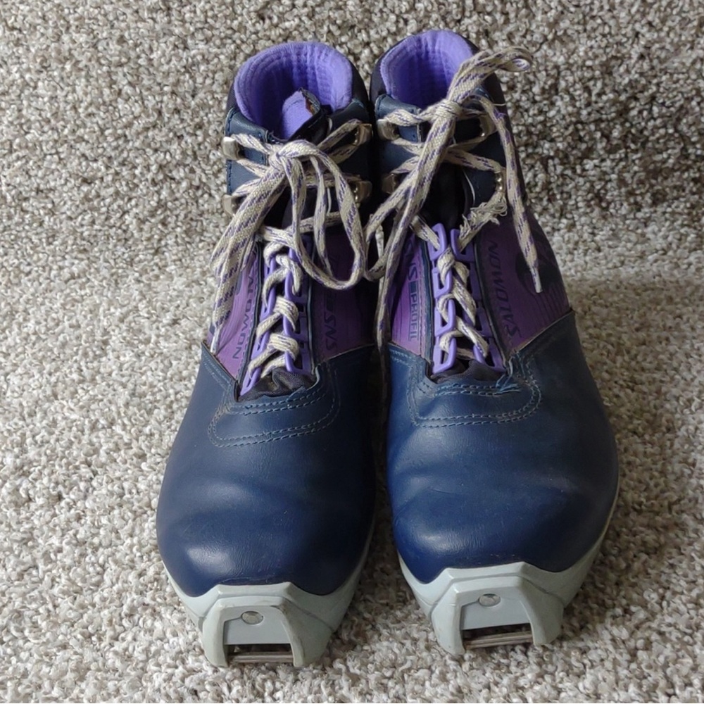 Salomon 361 SR Nordic Cross Country Ski Boots Women’s 10 EUC - Picture 2 of 8